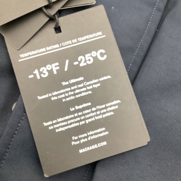 Mackage Mens Edward The Ultimate 2 in 1 Insulated Down Coat Navy Size 48 NWT - Picture 9 of 16